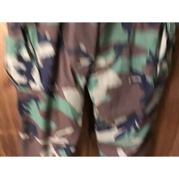 GI Camo Pants Size 35-39 Adjustable Drawstring Cuffs 6 Pockets Button - Picture 7 of 9